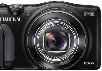Объектив компактной камеры FinePix F850EXR охватывает диапазон ЭФР 25-500 мм