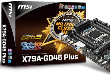 Системная плата MSI X79A-GD45 PLUS оснащена восемью слотами для модулей памяти