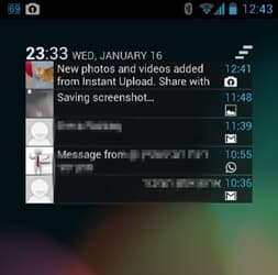 Lock Screen Notifications Widget — уведомления на экране Jelly Bean