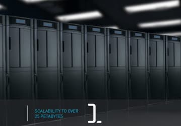 В одной стойке библиотеки Quantum Scalar i6000 HD помещается 5 ПБ данных