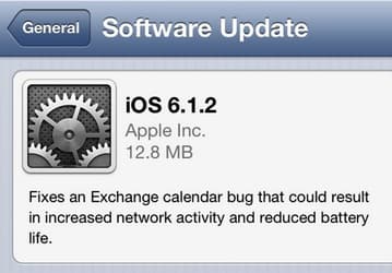 Доступно обновление iOS 6.1.2