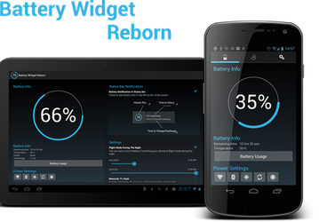 Battery Widget Reborn 1.9.9 для Android — информация о заряде аккумулятора