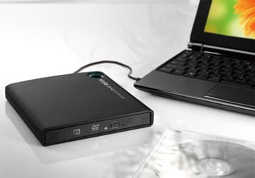 Внешний оптический привод I-O Data DVRP-U8H питается от порта USB