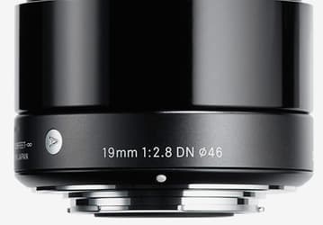 Анонсирован широкоугольный объектив Sigma 19mm F2.8 DN 