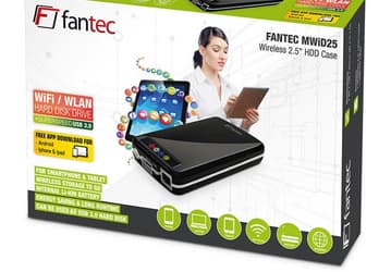 Fantec MWiD25 — корпус для внешнего накопителя с беспроводным подключением к сети