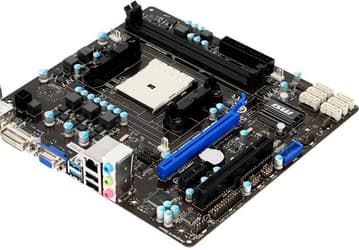 В плате MSI A85XMA-P33 используется чипсет AMD A85X, хотя хватило бы и A75