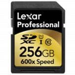 Объем карт памяти Lexar Professional 600x SDXC UHS-I достигает 256 ГБ