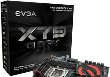 Системная плата Evga X79 Dark типоразмера E-ATX стоит $400