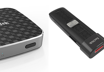 SanDisk Connect Wireless Flash Drive и SanDisk Connect Wireless Media Drive — флэш-накопители, позволяющие осуществлять одновременное беспроводное подключение по Wi-Fi нескольких мобильных устройств и ПК