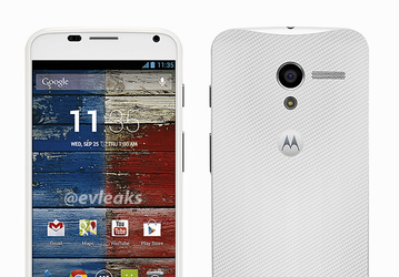 В сети появились изображения белого смартфона Motorola Moto X и его возможные технические характеристики