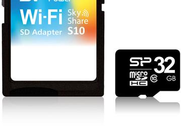 Карточка SP/Silicon Power Sky Share S10 Wi-Fi SD позволяет оснастить камеру беспроводным интерфейсом