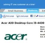В моноблочном компьютере Acer с ОС Android процессора Intel Core четвертого поколения не будет