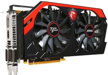 Видеокарта MSI GeForce GTX 760 Twin Frozr OC Gaming позирует на фото