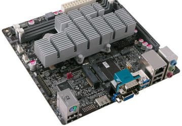 APU AMD E1-2100 (Kabini), встроенный в системную плату ECS KBN-I/2100, обходится пассивным охлаждением