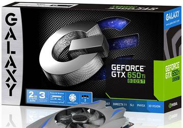 Galaxy ограничилась выпуском одной модели 3D-карты GeForce GTX 650 Ti Boost