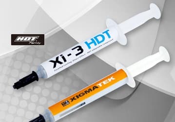 Термопаста Xigmatek Xi-3 HDT рассчитана на кулеры, в которых тепловые трубки контактируют с процессором