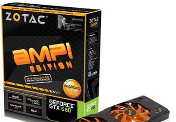 Zotac обновляет 3D-карту GeForce GTX 680 AMP! Edition, установив на нее кулер Dual Silencer 