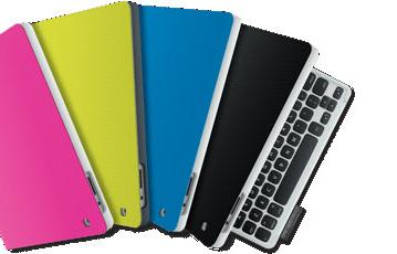 В обложки Logitech Keyboard Folio и Logitech Keyboard Folio mini для планшетов Apple встроены клавиатуры