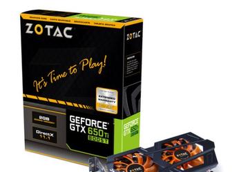 Zotac представила свой вариант ускорителя GeForce GTX 650 Ti Boost