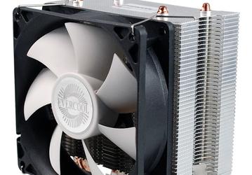 Конструкция охладителя Evercool HPR 9225EA включает две тепловые трубки, рассчитанные на непосредственный контакт с процессором