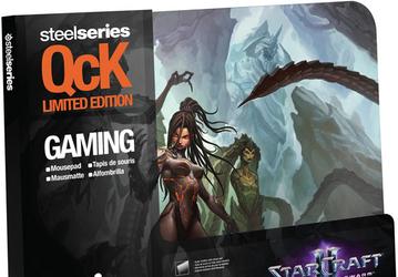 SteelSeries откликается на выход игры StarCraft II: Heart of the Swarm выпуском коврика для мыши QcK Heart of the Swarm Kerrigan Edition