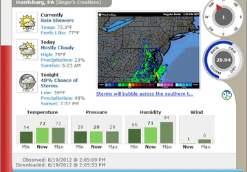 Weather Watcher Live v.7.1.110 - утилита для просмотра погодных условий в любом городе