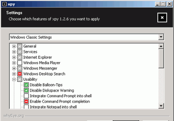 xpy v.1.3.6 - утилита для настройки операционных систем Windows