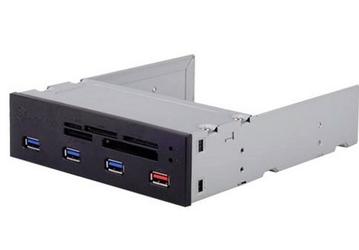 Панель для отсека 5,25 дюйма SilverStone FP56 включает разъемы USB 3.0, слоты для карт памяти и место для двух накопителей