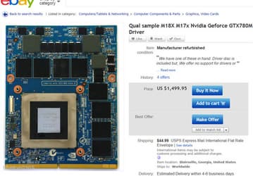 Мобильную 3D-карту Nvidia GeForce GTX 780M уже можно купить, но по карману она далеко не всем