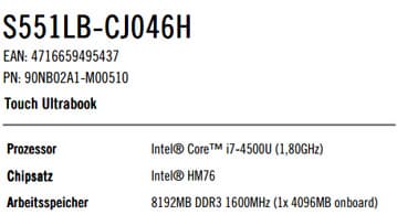 Asus пополнила семейство ноутбуков VivoBook моделью S551 на базе процессора Intel Haswell