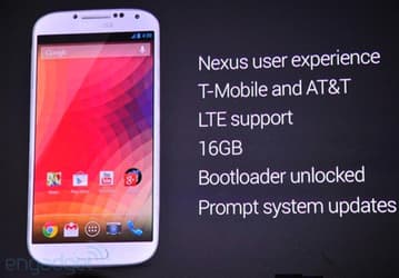 Samsung Galaxy S4 с «чистой» Android Jelly Bean будет продаваться через Google Play