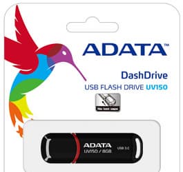 Adata анонсировала бюджетный флэш-накопитель DashDrive UV150 с интерфейсом USB 3.0