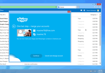 Skype предоставлен пользователям Outlook.com