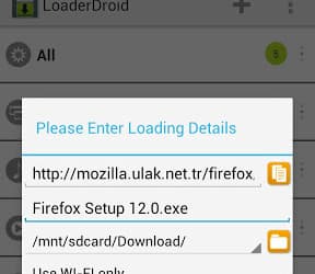 Loader Droid 0.9.4.2: быстрый менеджер загрузок для Android