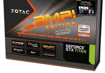 Zotac разгоняет GPU 3D-карты GeForce GTX Titan AMP! Edition