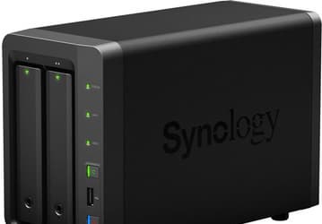 Двухдисковое хранилище Synology DS214+ оснащено двумя портами Gigabit Ethernet
