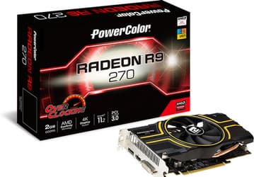 3D-карта PowerColor R9 270 OC разогнана производителем, но лишь символически