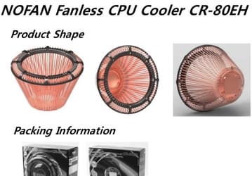 Nofan готовит CR-80EH — медный пассивный процессорный охладитель CPU