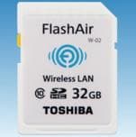 Объем карт памяти Toshiba FlashAir с поддержкой беспроводных локальных сетей достиг 32 ГБ