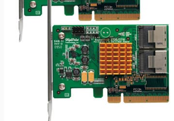 Cross-Sync позволяет объединять адаптеры HighPoint RocketRAID 2720C2 попарно, получая 16 портов SAS/SATA 6 Гбит/с для массивов RAID