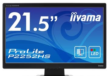 Экран монитора iiyama ProLite P2252HS защищен закаленным стеклом толщиной 2 мм