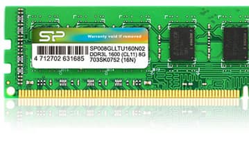 Компания Silicon Power представила модули памяти DDR3L-1333 and DDR3L-1600, работающие при напряжении питания 1,35 В