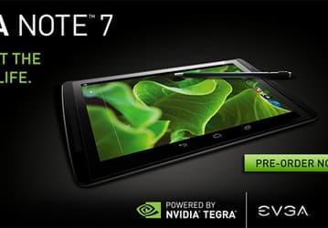 Планшетный компьютер Evga Tegra Note 7, построенный на платформе Nvidia Tegra 4, уже можно заказать в США