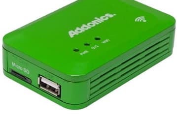 Addonics WiFi Drive Adapter позволяет подключать мобильные устройства к Сети и совместно использовать накопители и карты памяти