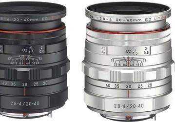 Объектив HD Pentax-DA 20-40mmF2.8-4ED Limited DC WR для камер с байонетом Pentax K защищен от непогоды