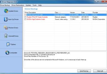 Driver Magician v.4.2 - программа для создания резервных копий всех необходимых драйверов в Windows
