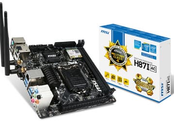 Системная плата типоразмера Mini-ITX MSI H87I AC стоит чуть больше 100 евро