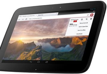 Opera 18 доступна для планшетов на Android