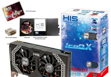 Компоненты 3D-карты HIS R7 260X iPower IceQ X<sup>2</sup> 2GB GDDR5 работают на штатных частотах
