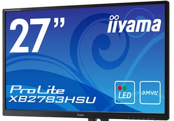 27-дюймовый монитор iiyama ProLite XB2783HSU оснащен ЖК-панелью AMVA+
